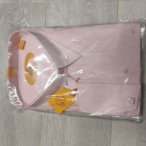 ***Sold**Dress Shirt French Cuff sleeves with Cuffs & tie bar size 20 big n Tall